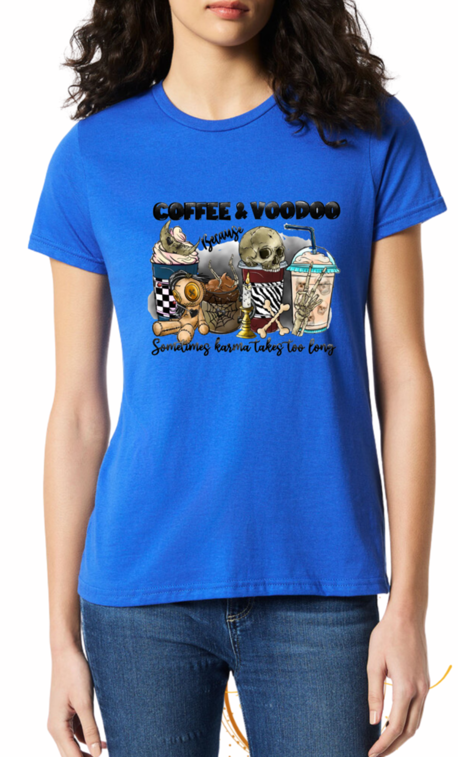 T-shirt pour femme imprimé café et vaudou DTV