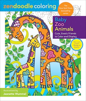 Coloriage Zendoodle : Bébé animal du zoo