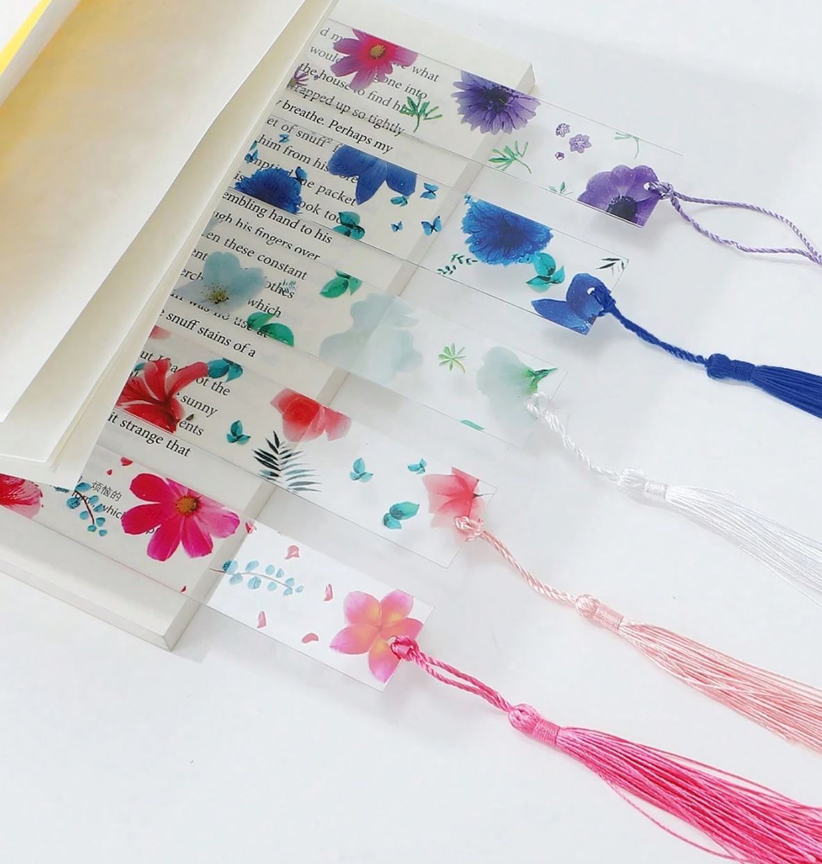 Resin Dry Flower Bookmark