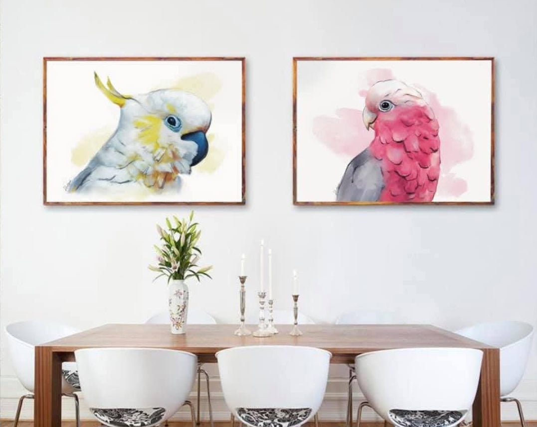 Australian Birds Fine Art print - A4