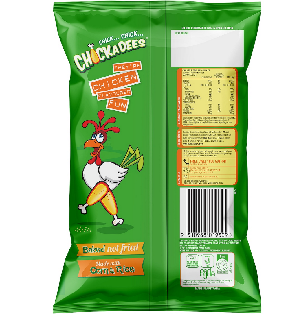 Chickadees Chicken Flavoured Snacks 90g