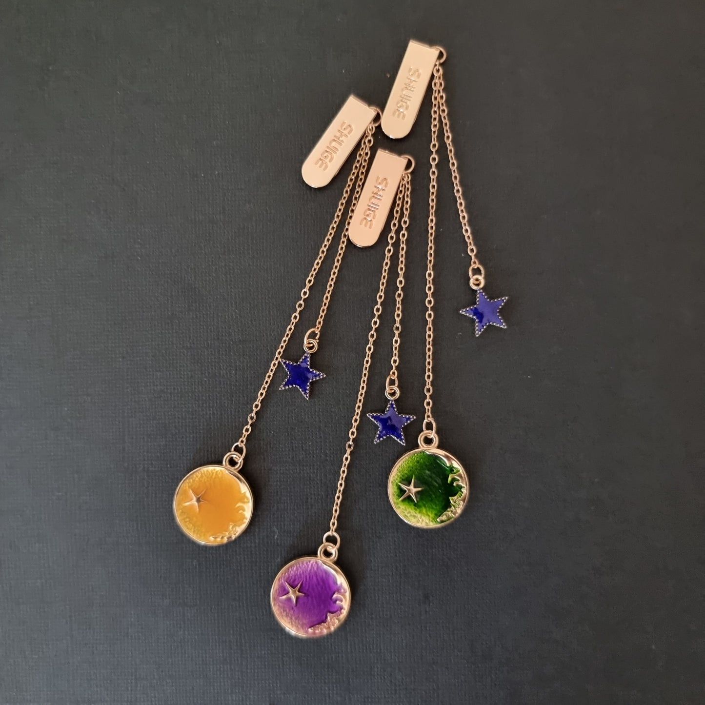 Moon and star metal Bookmark