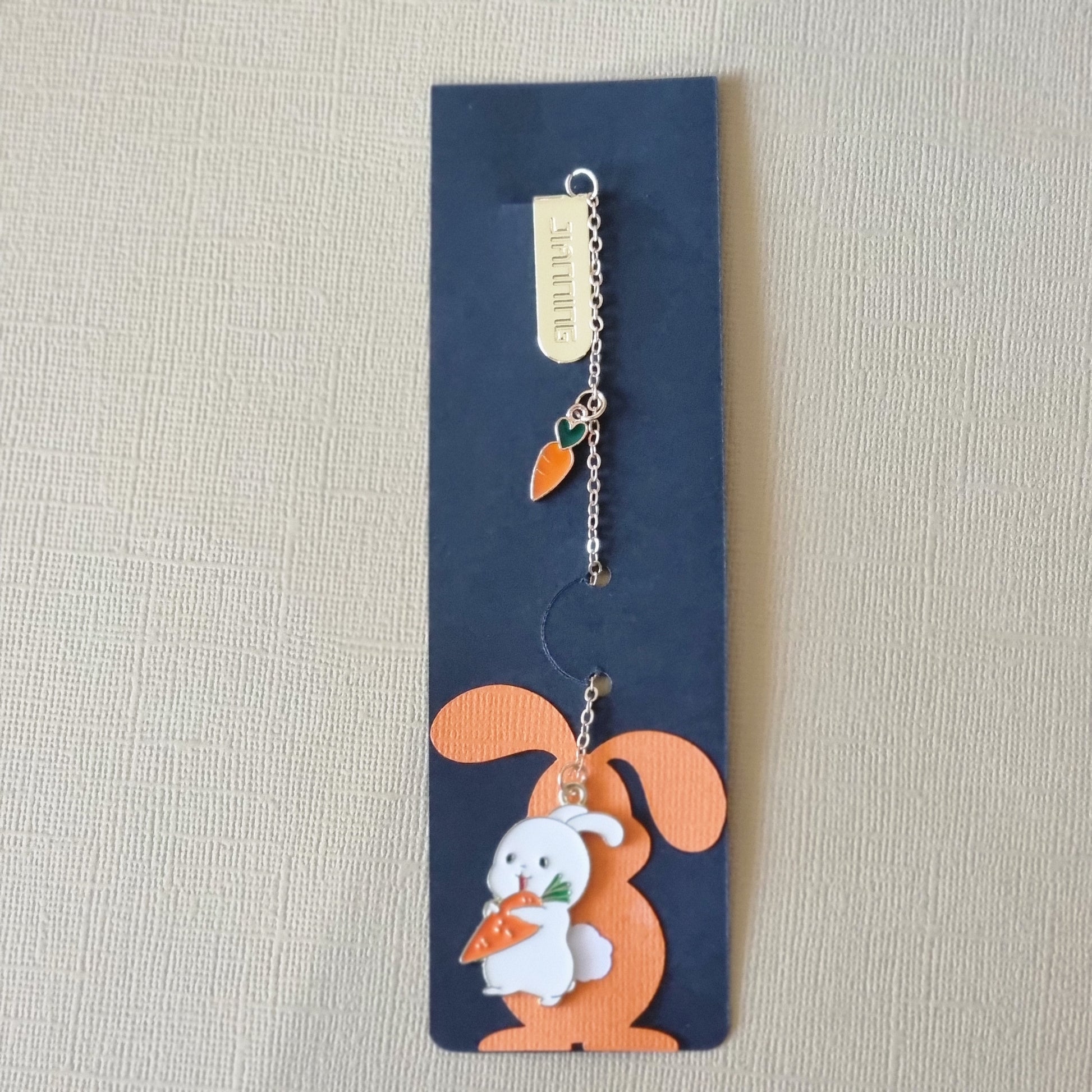 Rabbit holding a carrot Bookmark