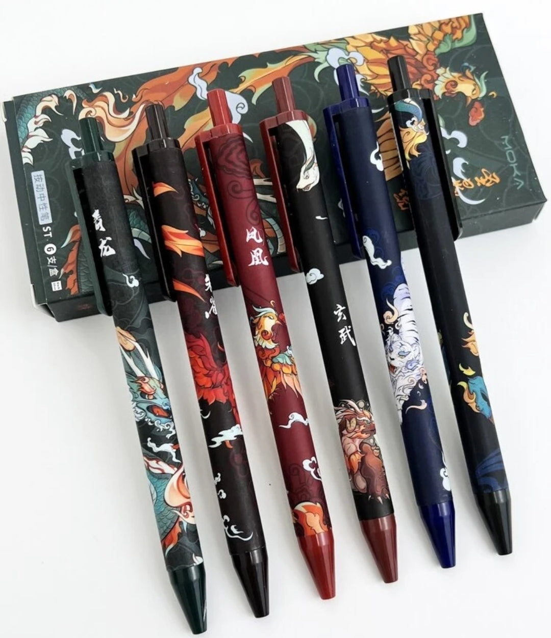 Stylo gel motif animalier