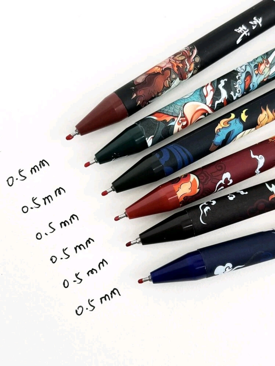 Stylo gel motif animalier