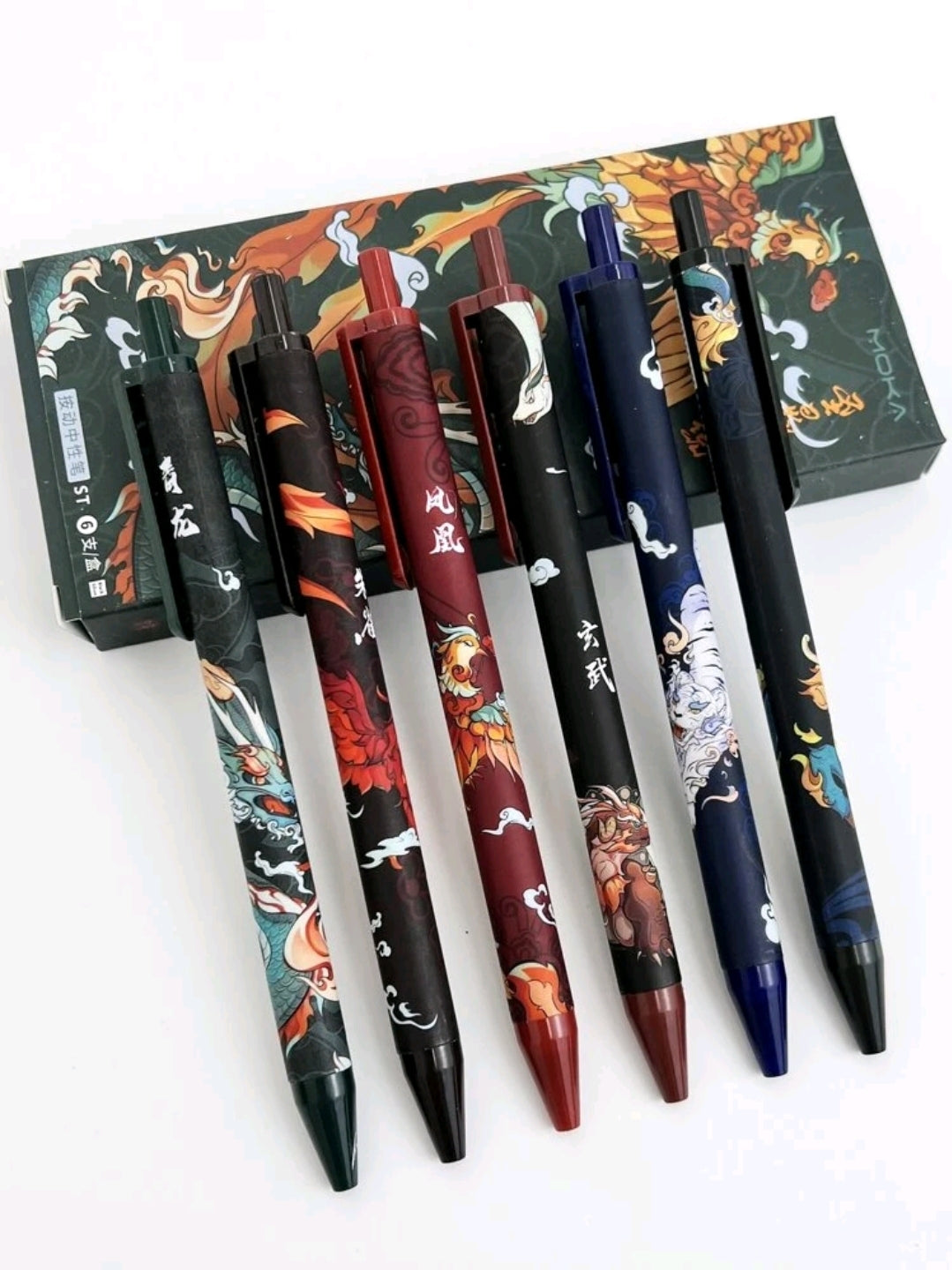 Stylo gel motif animalier