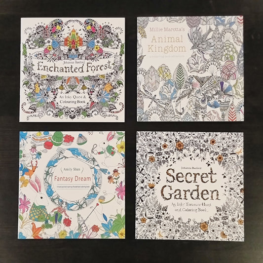 Set of 4 Colouring Books
