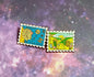 Sci-Fi Movie Postage Stamp Enamel Pin