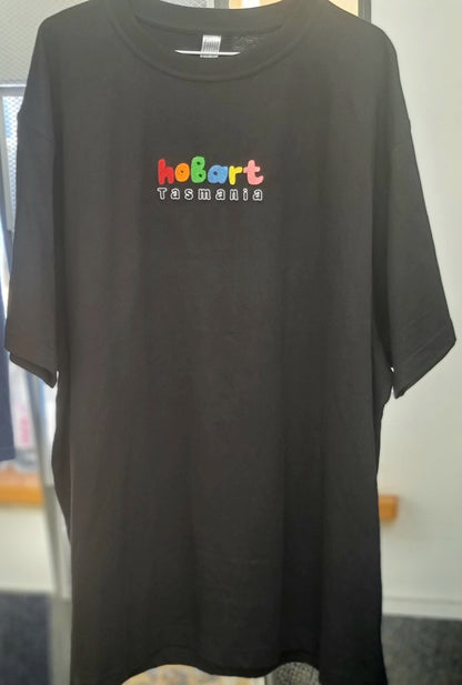 Embroidered Multi-colour Hobart Tasmania Unisex T-Shirt