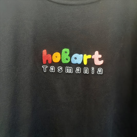 Embroidered Multi-colour Hobart Tasmania Unisex T-Shirt