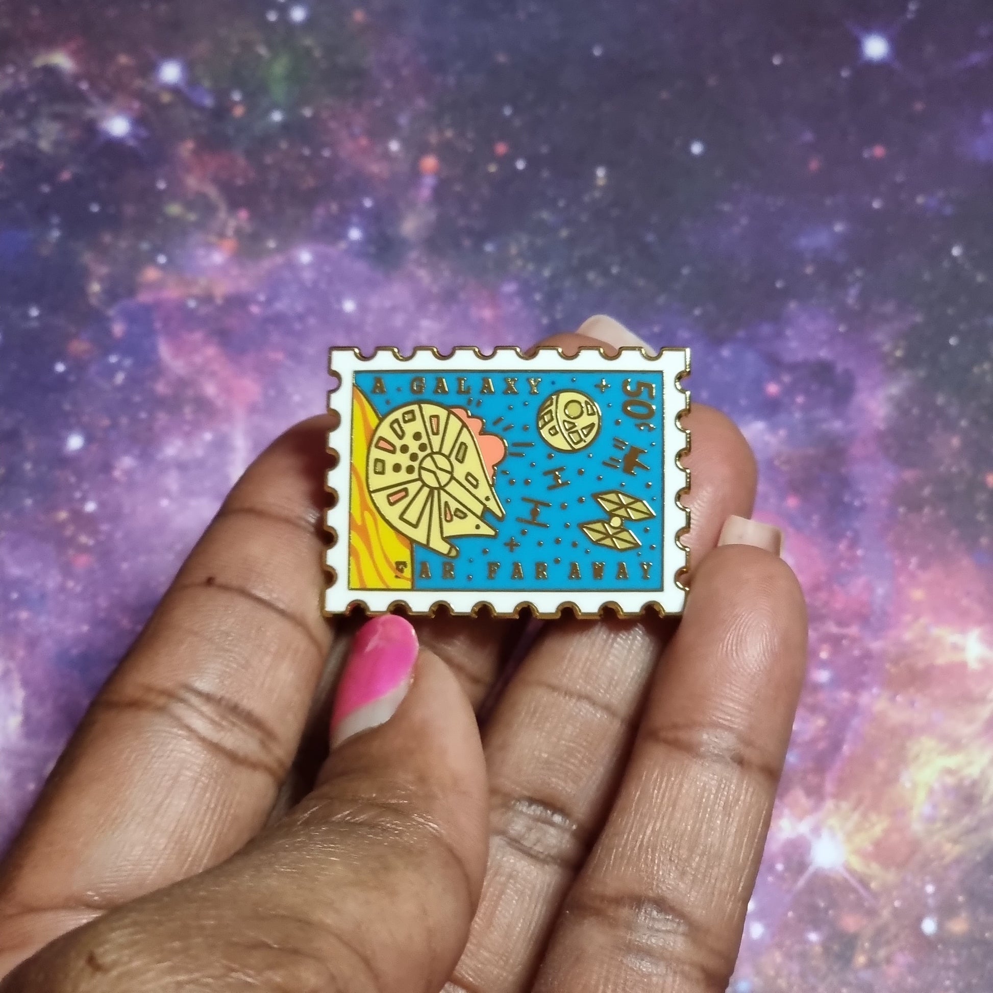 'A Galaxy Far Far Away' Enamel Pin