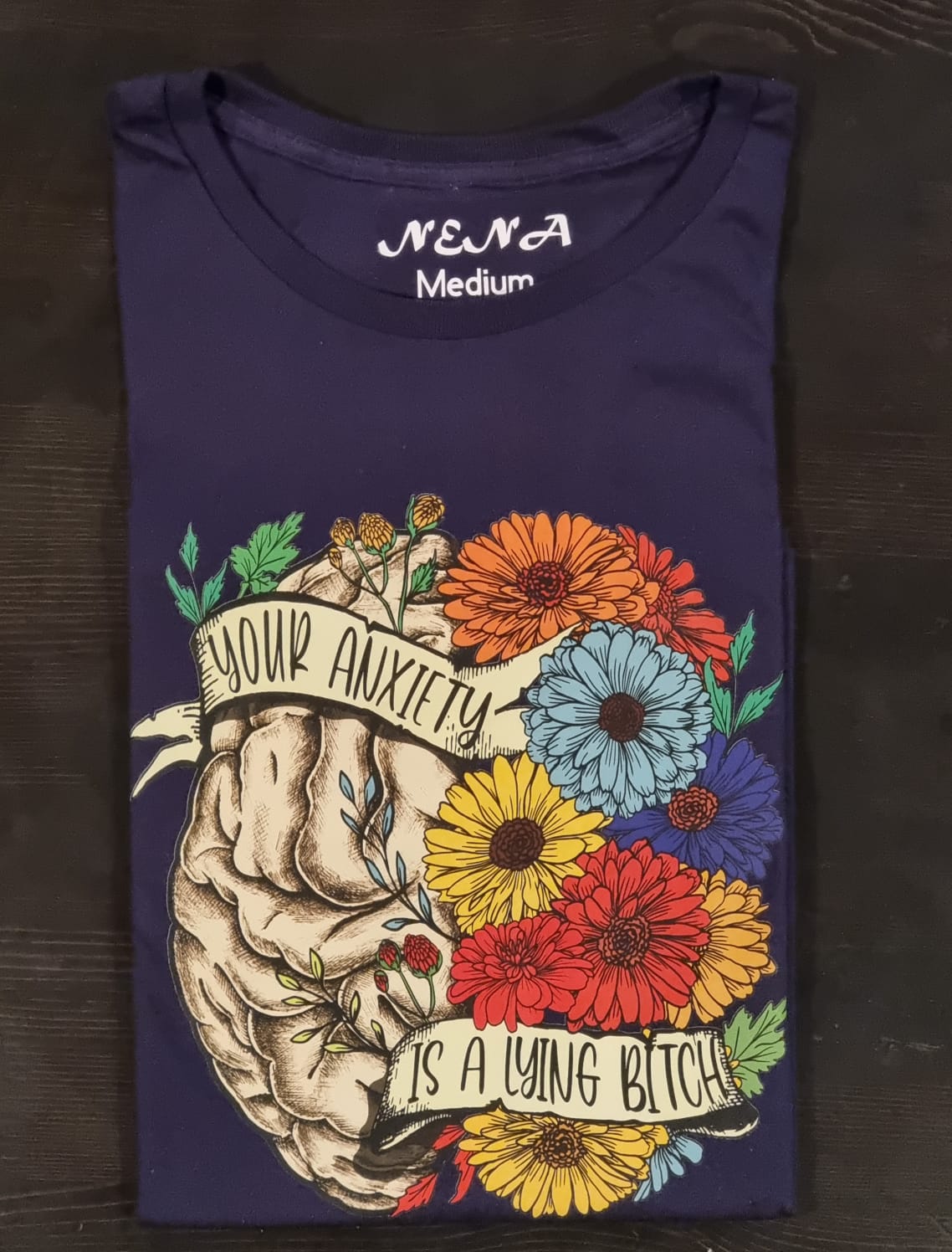 Votre anxiété est un mensonge ***** T-shirt pour femme imprimé DTV 3D