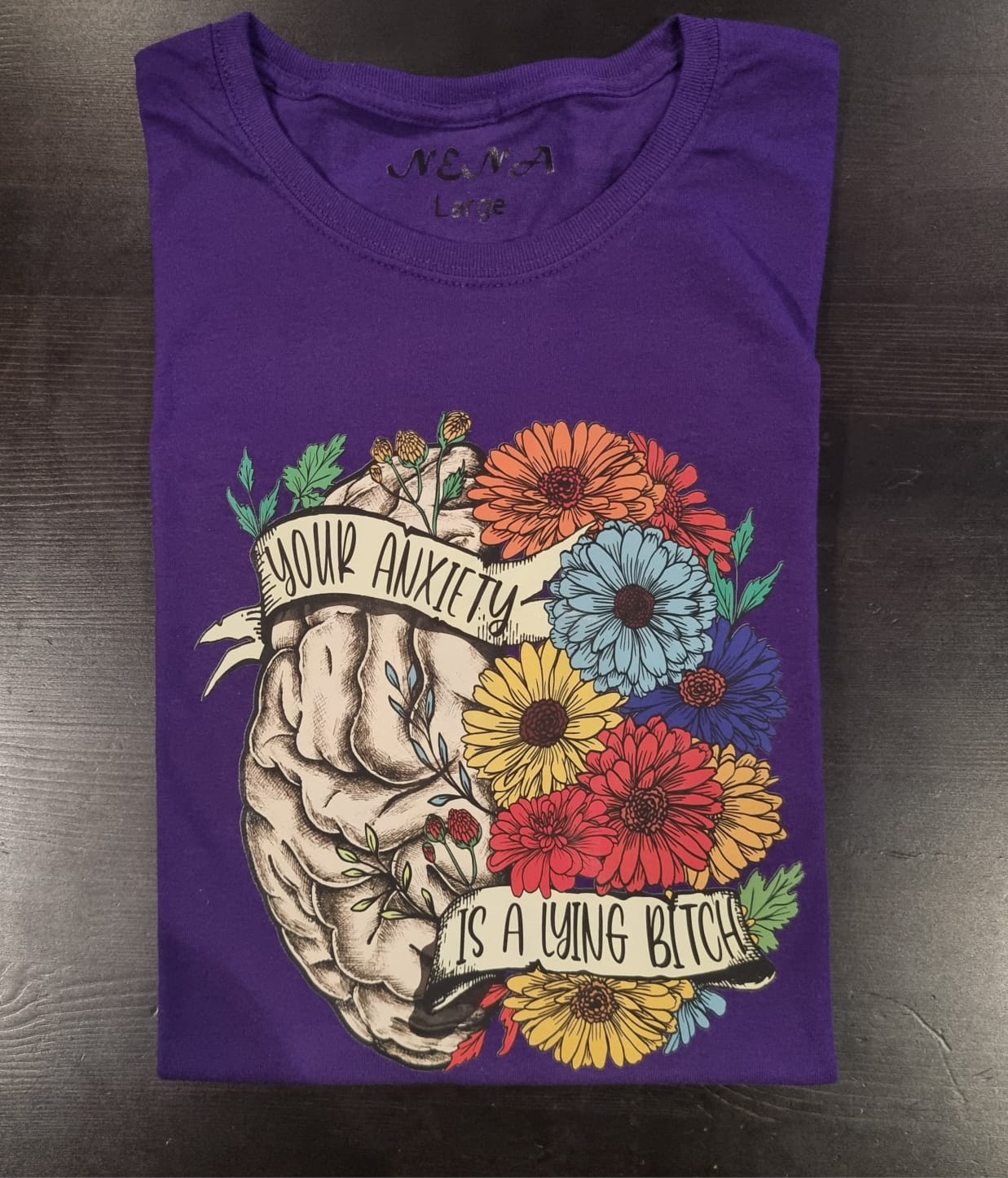 Votre anxiété est un mensonge ***** T-shirt pour femme imprimé DTV 3D