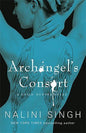 Book cover of 'Archangel's Consort' by Nalini Singh with a blue and black color scheme.