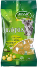 Green packaging of Aussie Drops Eucalyptus treats with a koala illustration.