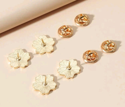 Mini Blossom Enamel Pin Set (4-Pack)