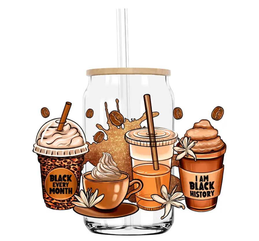 Black Every Month 3D UV Design on 16oz Tumbler