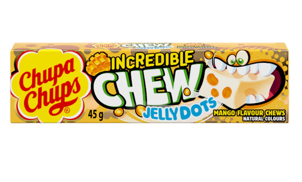 Chupa Chups Incredible Chews Jelly Dots Mango Flavour 45g