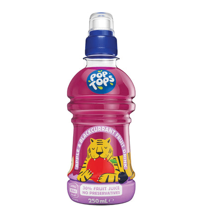 Pop Tops Apple Blackcurrant Drink 250ml