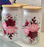 16oz Floral Glass Tumbler