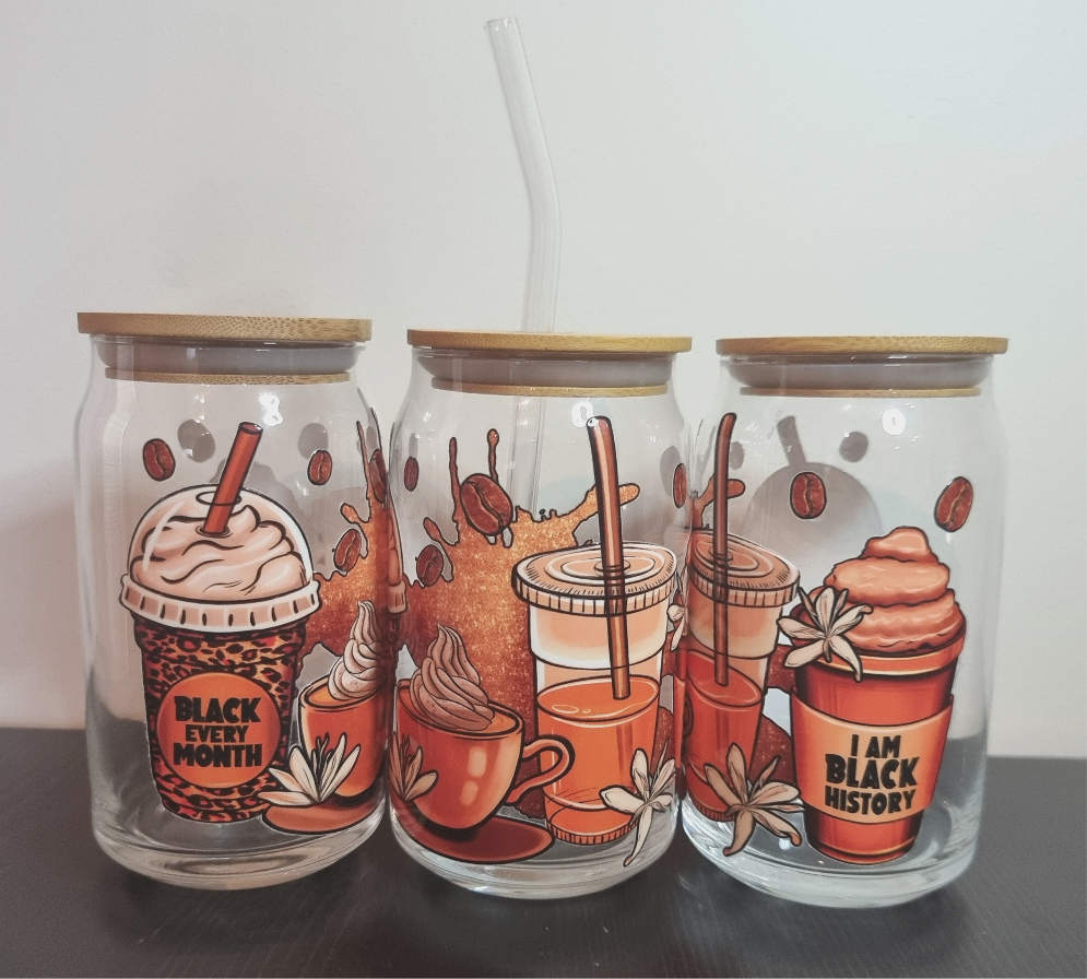 Black Every Month 3D UV Design on 16oz Tumbler