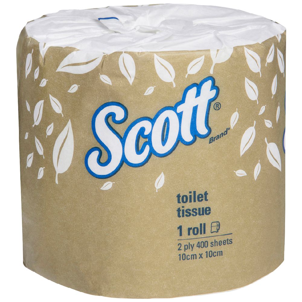 Scott Toilet Tissue 2 Ply 400 Sheet Roll