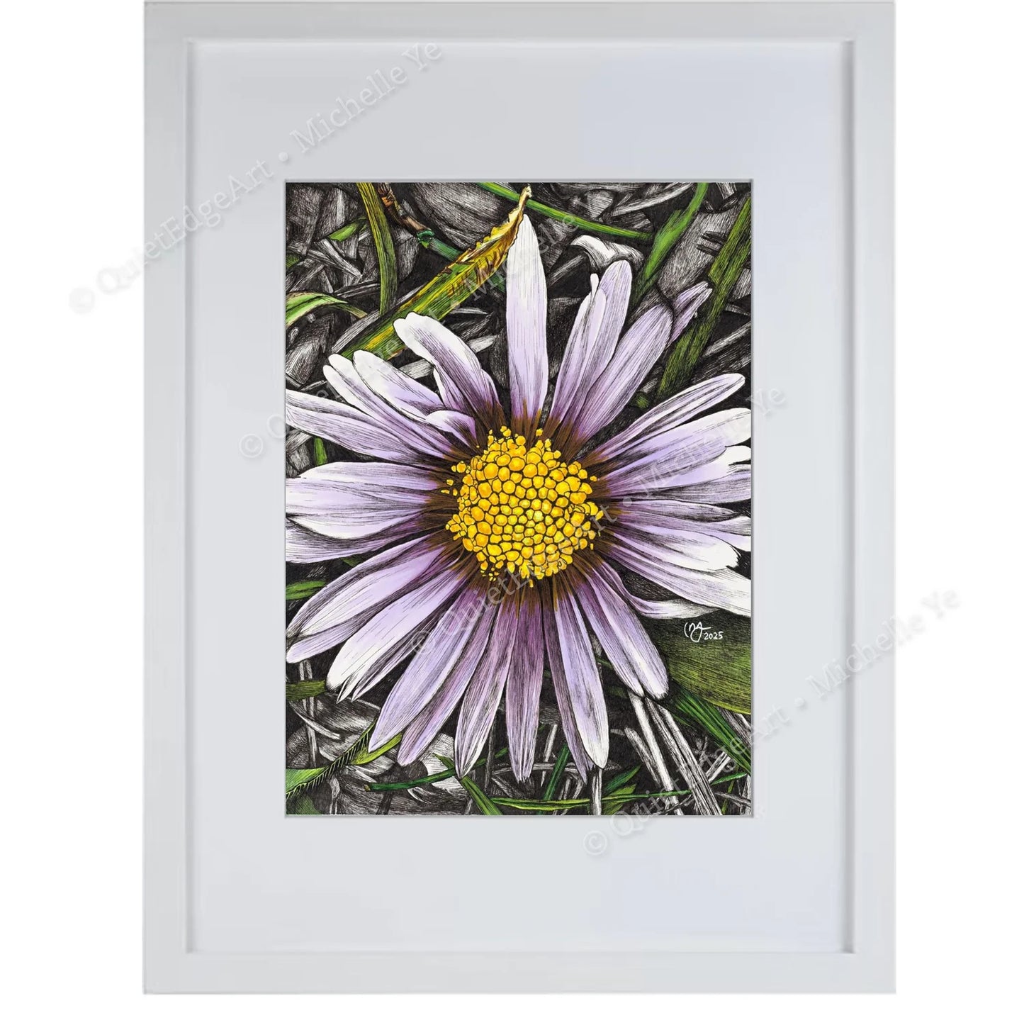 A5 Unframed Art Print - Daisy in the Grass