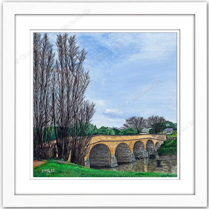 A5 Unframed Art Print - Richmond Bridge, Tasmania