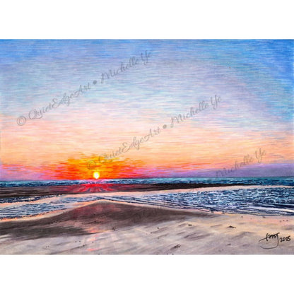A5 Unframed Art Print - When the Sky Let Go - Casuarina Sunset, Northern Territory