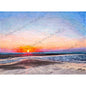 A5 and A6 Unframed Art Print - When the Sky Let Go - Casuarina Sunset, Northern Territory