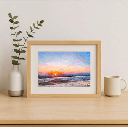 A5 Unframed Art Print - When the Sky Let Go - Casuarina Sunset, Northern Territory