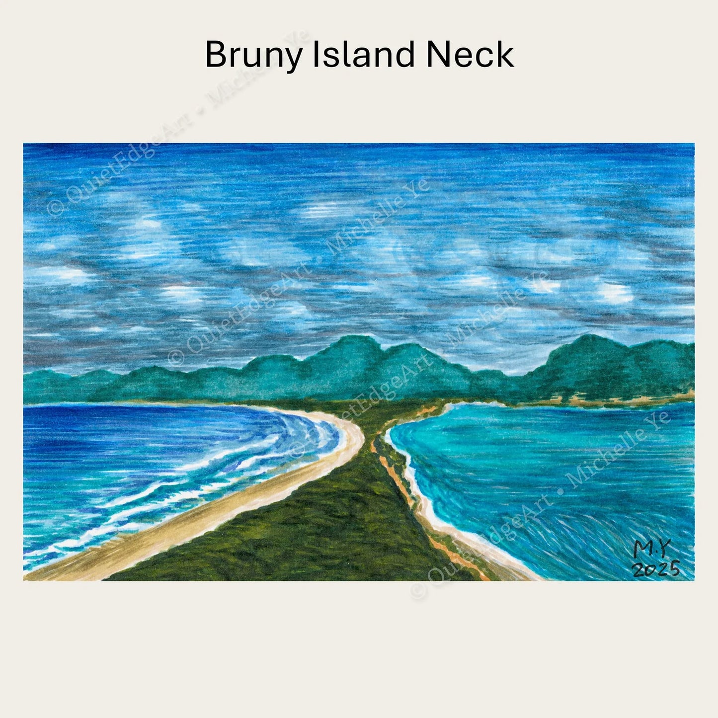 A6 Tasmania Art Print