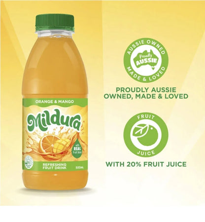 Mildura Orange & Mango Fruit Drink 500ml