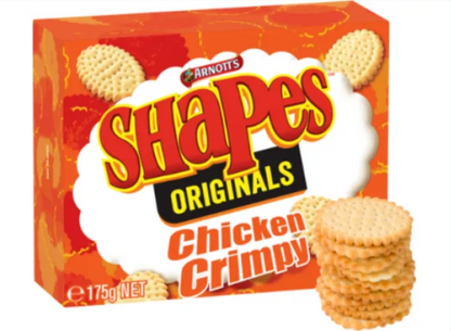 Arnott's Shapes Chicken Crimpy Cracker Biscuits 175g