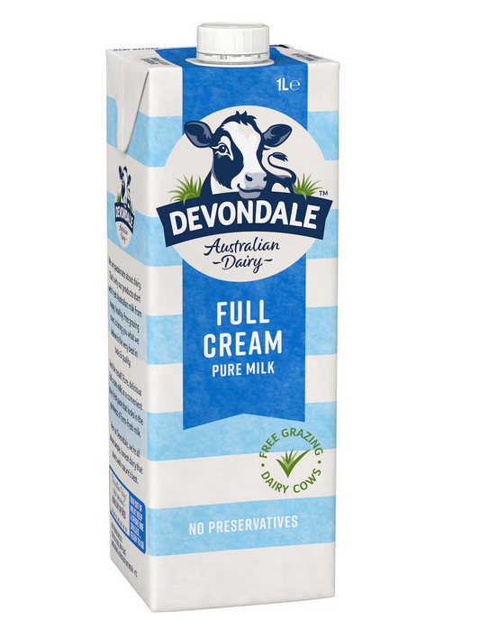 Devondale 100% Pure Full Cream Milk Long Life 1L