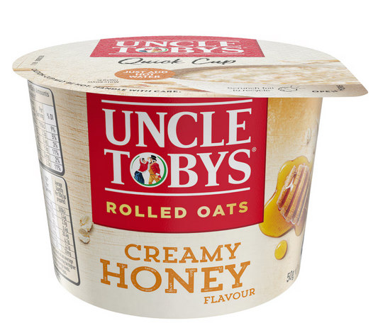 Uncle Tobys Oats Quick Cup Creamy Honey Porridge 50g