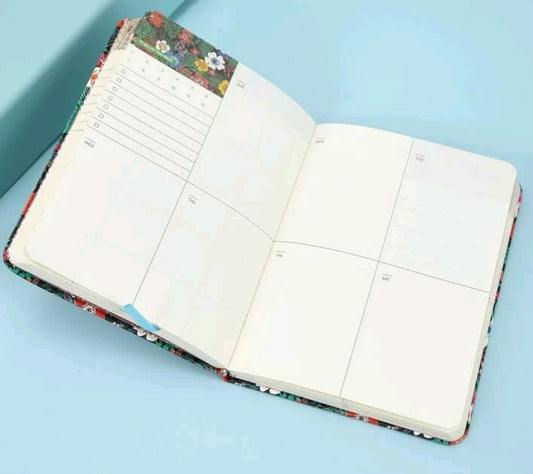Journal à motifs de fleurs