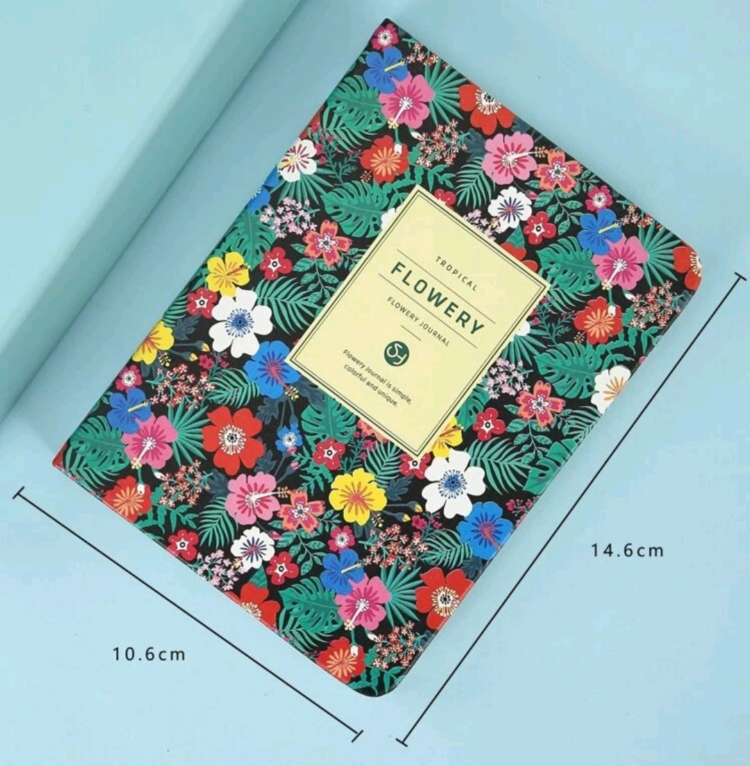 Journal à motifs de fleurs