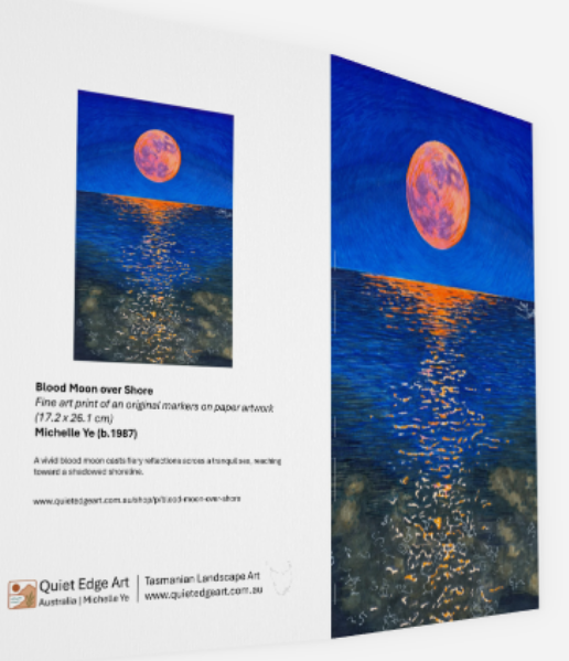 Quiet Edge Art Greeting Card