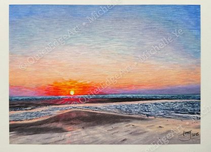 Quiet Edge Art Greeting Card