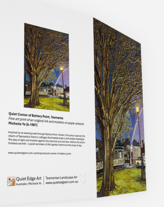 Quiet Edge Art Greeting Card