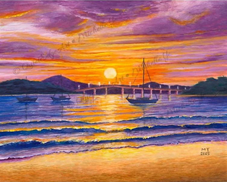 Quiet Edge Art Greeting Card