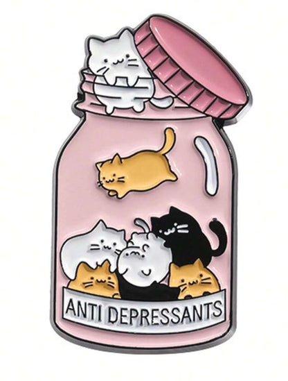 Cat Antidepressant Pin