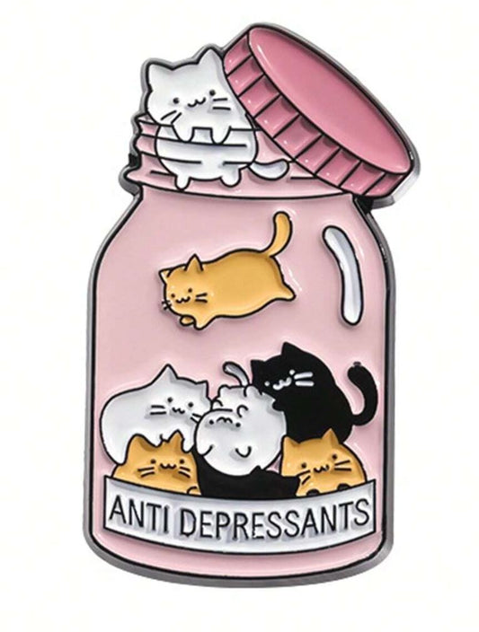 Cat Antidepressant Pin