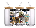 Conception UV 3D café et vaudou sur gobelet de 16 oz