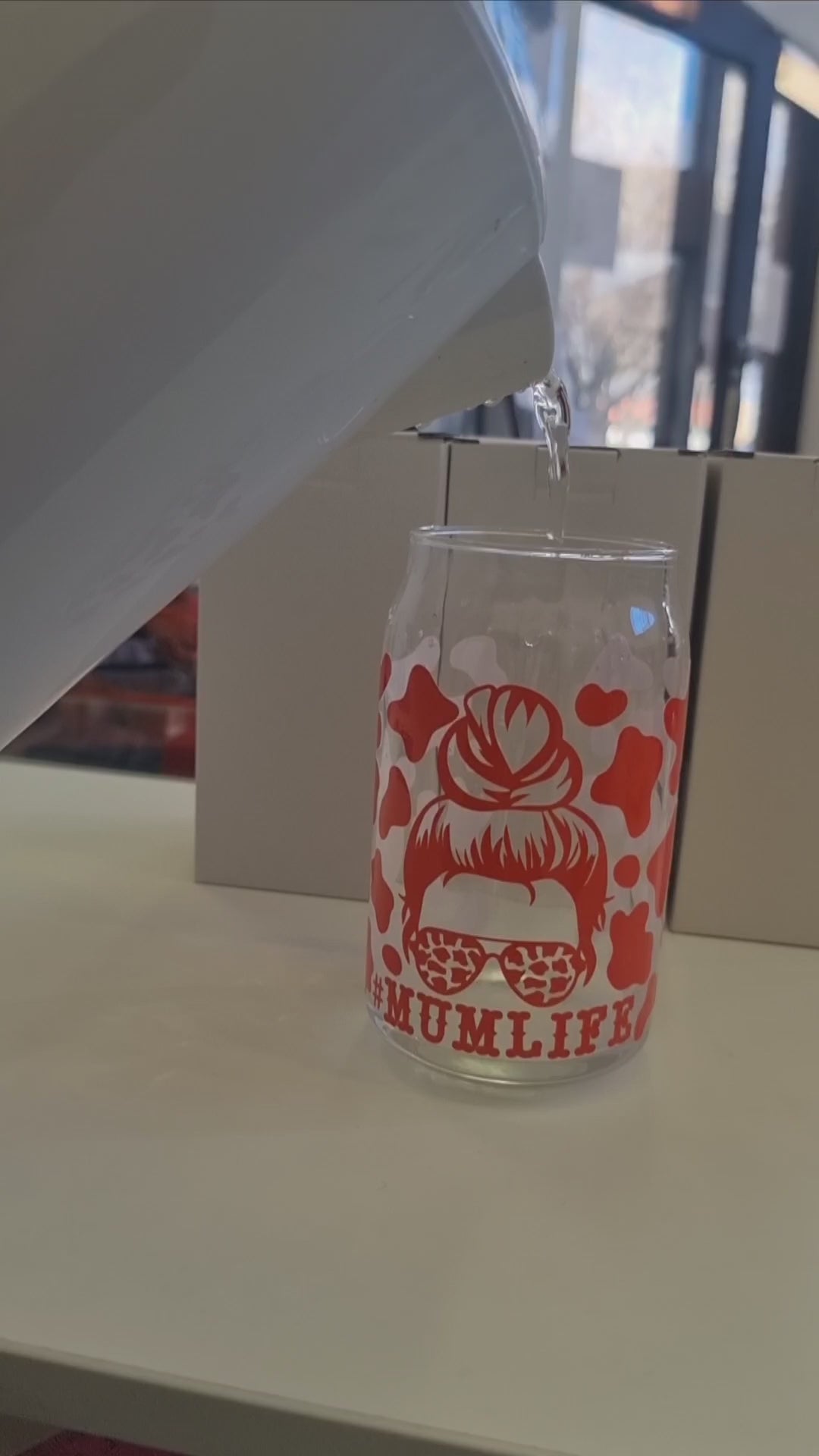 Mum Life Glass Tumbler