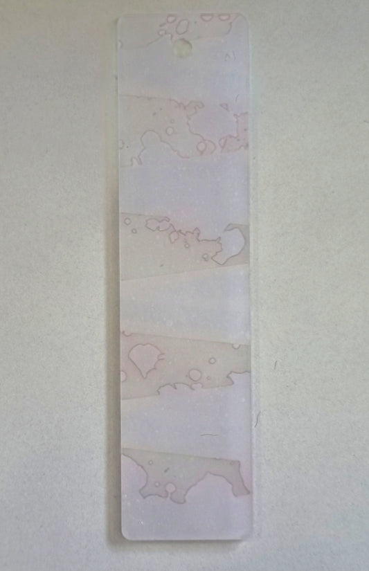 Crime Scene Tape And Blood Drip Design Acrylic Bookmark
