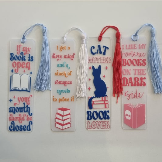 Book Lovers Acrylic Bookmark