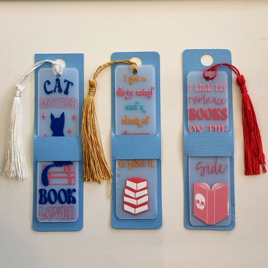 Book Lovers Acrylic Bookmark