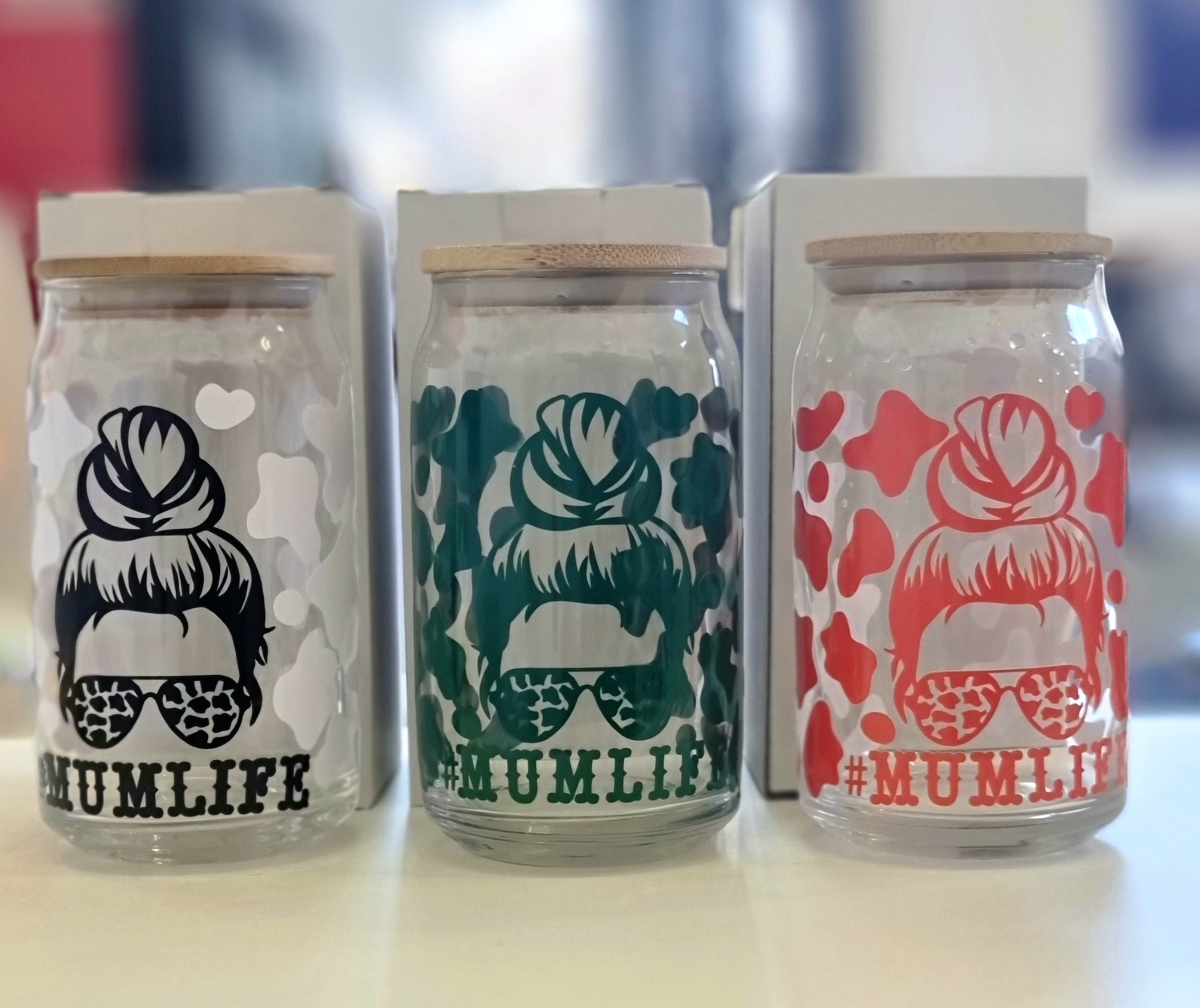 Mum Life Glass Tumbler